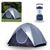 Kit Camping Barraca 5 Pessoas Luna Mor + Lampio Luminaria Led