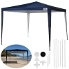 Tenda Gazebo Praia 3x3 M de Encaixe Polister Oxford Azul