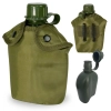 Cantil Plstico 950 Ml Camping Trilha com Capa Verde Militar Guepardo