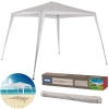 Tenda Gazebo Praia 3 M X 2,40 M Encaixe em Rfia Branca Mor