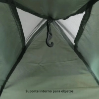 Kit Barraca 2 Pessoas 600mm Koala + Colcho Inflvel Solteiro, Bomba de P + Lona Multiuso 3 X 2 M Camping