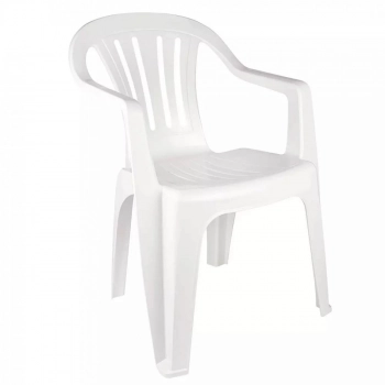 Kit Mesa Plástica Quadrada 4 Cadeiras Cozinha Bistrô Branca