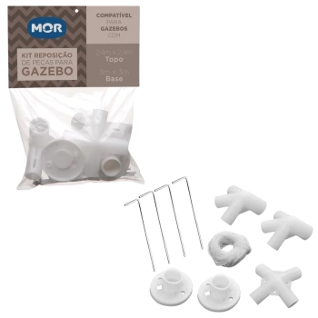 Kit Conectores Peas Reposio para Tendas Topo 2,40 X 2,40 M e Base 3 X 3 M