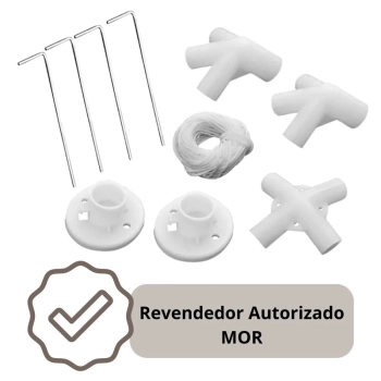 Kit Conectores Peas de Reposio para Tendas com Base e Topo 3x3m Mor