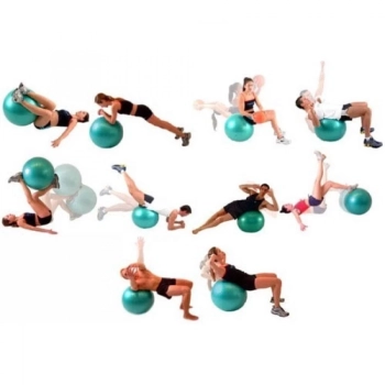 Bola Pilates Sua 65 Cm Liveup Azul