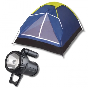 Kit Barraca Camping Iglu 4 Pessoas + Lanterna Tocha Jasper Recarregvel