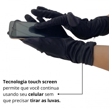 Luva de Segunda Pele Trmica Arctic Touch Screen Tamanho G Preta