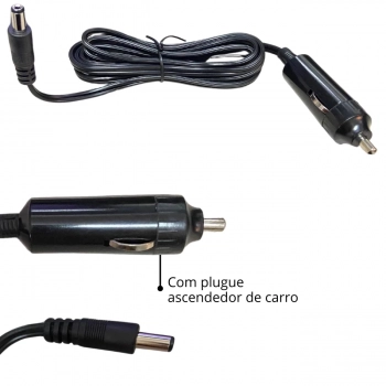 Bomba Eltrica 12v para Inflaveis com 3 Adaptadores e Plugue para Acendedor de Carro