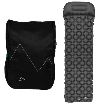 Bolsa Necessaire Everest Multiuso + Colchonete Colcho Inflvel Solteiro Camping Porttil Dott