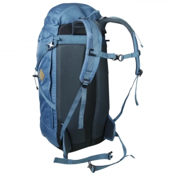 Mochila Guar Azul 50 L Guepardo Cargueira Camping com Cinta Ajustvel, Capa Protetora de Chuva e Divisrias Internas