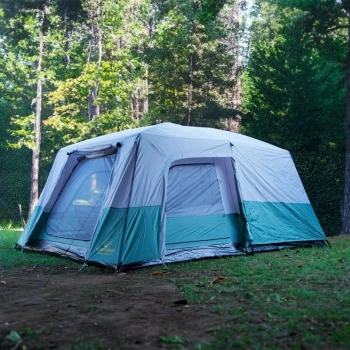 Kit Barraca Camping 12 Pessoas Family Titan Coluna D gua 2000mm Guepardo + 3 Sacos de Dormir Solteiro