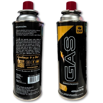 Cartucho Refil de Gs para Fogareiro, Maarico e Lampio a Gs Bel 420ml / 227g