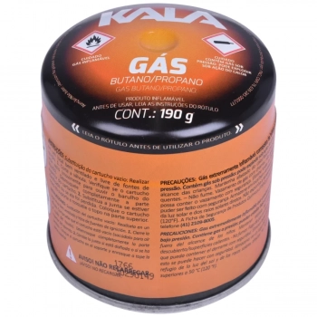 Cartucho de Gs Butano para Fogareiro 190g Kala