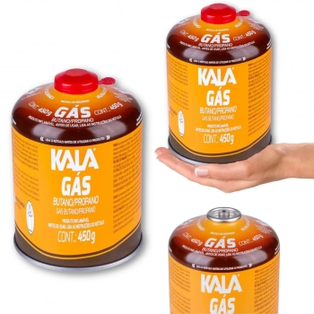 Kit 3 Cartuchos de Gs 450g com Vlvula de Segurana Kala