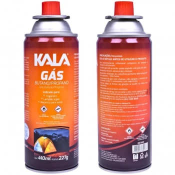 Kit Fogareiro a Gs para Camping Explorer Duo Kala + Cartucho de Gs Butano/Propano 227g 410ml