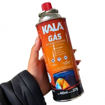 Kit Fogareiro a Gs para Camping Explorer Duo Kala + 2 Cartuchos de Gs Butano/Propano 227g 410ml