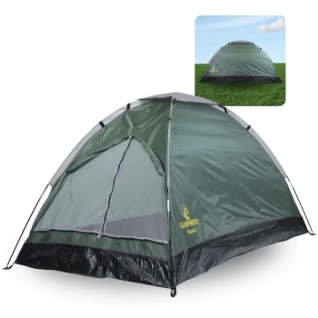 Kit Barraca 2 Pessoas 600mm Koala + Colcho Inflvel Solteiro, Bomba de P + Lona Multiuso 3 X 2 M Camping