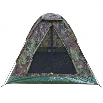 Kit Barraca Kongo 3 Pessoas 600mm + Colcho Solteiro Inflvel com Bomba de P Verde para Camping / Pesca