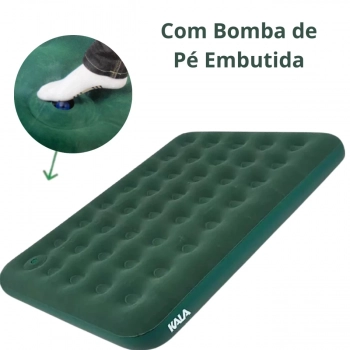 Kit Barraca Iglu 3 Pessoas 300mm + Colchao Inflavel Casal com Fole + Lona Cobertura 3m X 2,60m