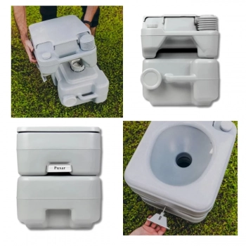 Kit Vaso Sanitrio Porttil 20 L Porta Potti Kala + Barraca Trocador Pampa Ntk Nautika