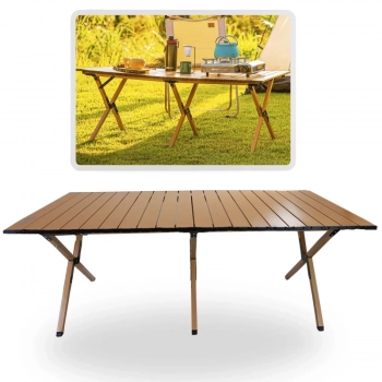 Mesa Dobrvel Ntk Frade 120 Cm X 60 Cm Porttil em Ao para Camping e Pesca