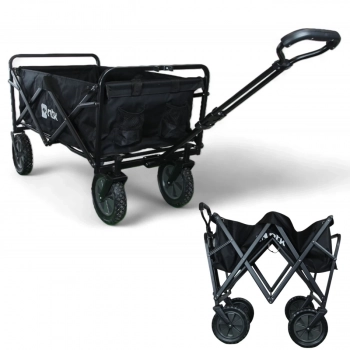 Carrinho de Carga para Camping At 80 Kg Ntk Porttil Transporte Dobrvel Wagon Preto