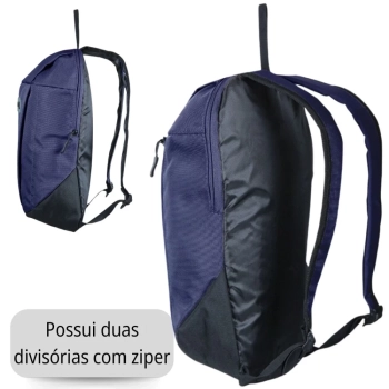 Kit Bolsa para Caminhada Azul Ioio Ntk + Copo com Tampa 200ml Silicone Porttil Dobrvel Trex