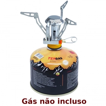 Mini Fogo Portatil Fogareiro a Gas Compact Ntk com Acendedor Automtico Camping