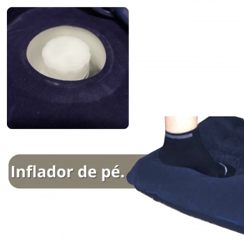 Colcho Inflvel Solteiro Zenite com Inflador de P Suporta 100kg Ntk