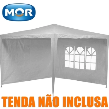 Conjunto 4 Paredes + Kit Conectores para Gazebo Tenda 3x3 Metros