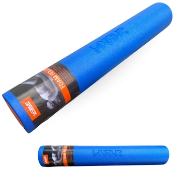 Rolo para Exerccios Alongamento e Equilbrio 90cm Pilates Yoga Liveup Sports Fisioterapia Azul e Laranja