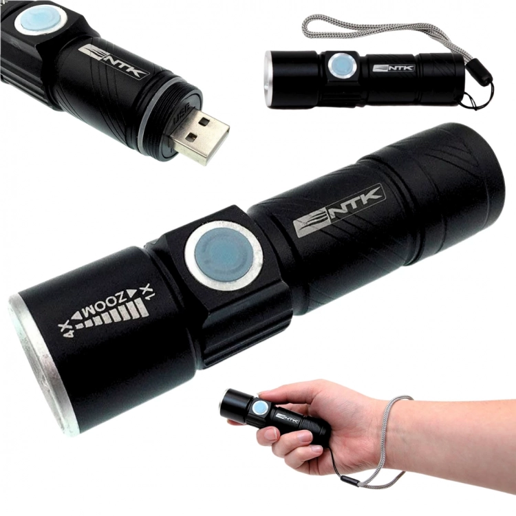 Camping Curitiba : Lanterna Led Recarregável Usb 70 Lumens Cymba